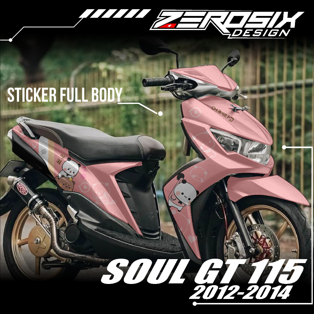 Stiker Decal Motor Mio SOUL GT 115 2012 2013 2014 2015 Full Body - Sticker SOUL GT Motif Gambar Lucu