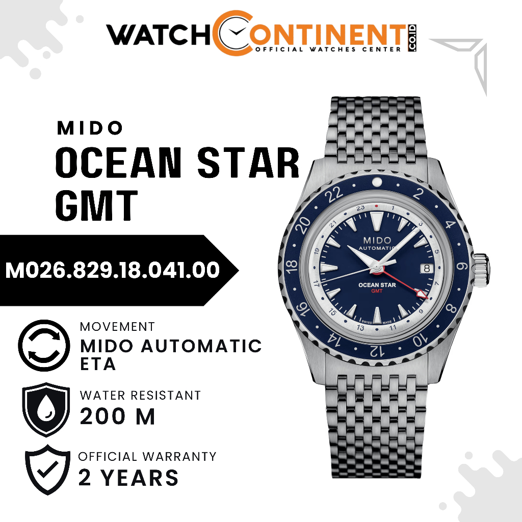 Mido Ocean Star GMT M026.829.18.041.00 Jam Tangan Diving