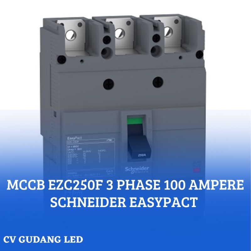 MCCB Schneider Easypact EZC250F 3 Phase 100 Ampere