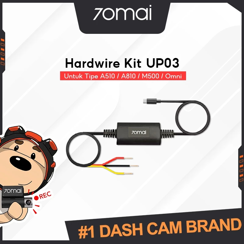 70mai Hardwire Kit UP02 Untuk Park Monitor (Untuk Tipe M300/A500s/A800s) 70mai Hardwire Kit UP03 Unt