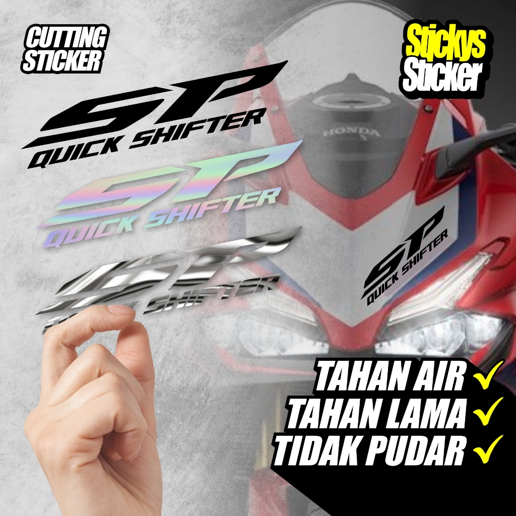 Sticker logo QUICK SHIFTER cutting sticker QUICK SHIFTER 6 pilihan warna dan ukuran #4