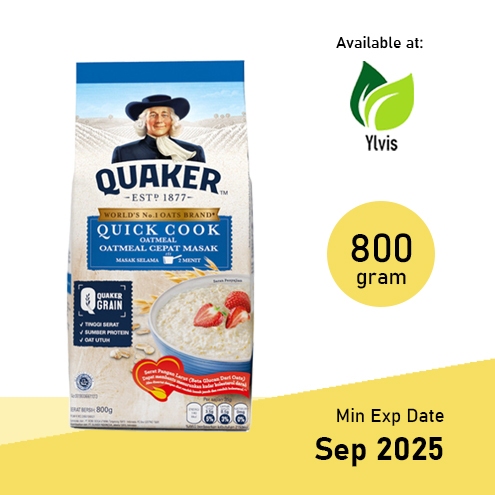 

Quaker Oatmeal Quick Cook Biru 800 g