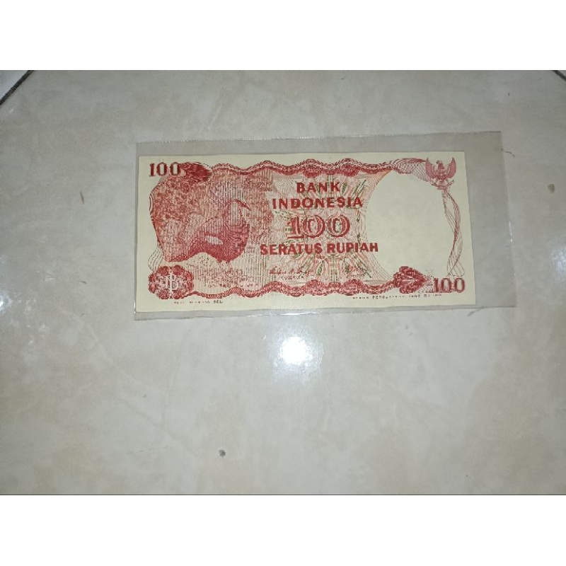 uang 100 seratus rupiah victoria tahun 1984 uang asli unc