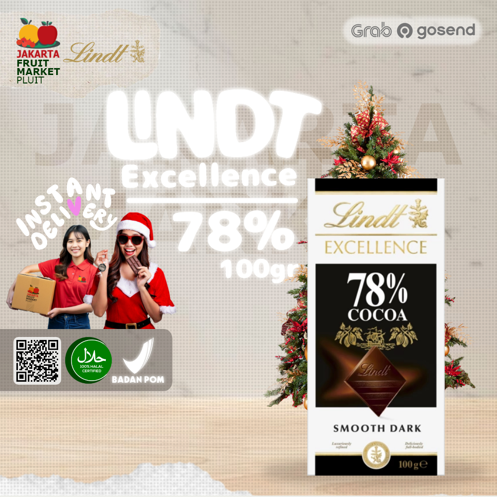 

LINDT EXCELLENCE 78% SMOOTH DARK coklat chocolate import