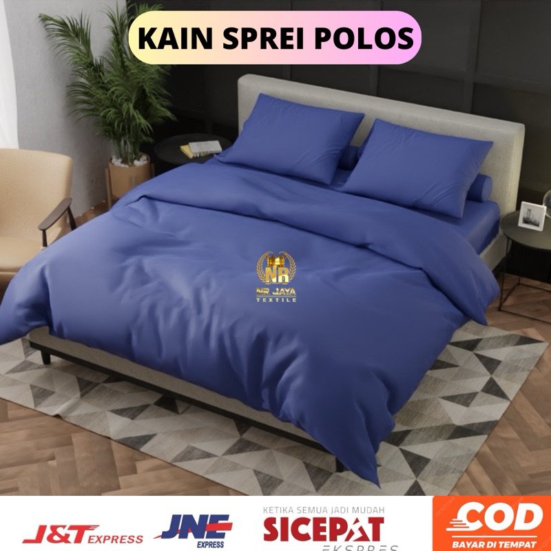 kain SPREI polos polymicro lebar 240 cm meteran