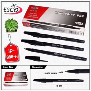 

Pulpen Ball Point Pen ESCO JP-888 0,7 MM isi 12 pcs - Tinta Hitam