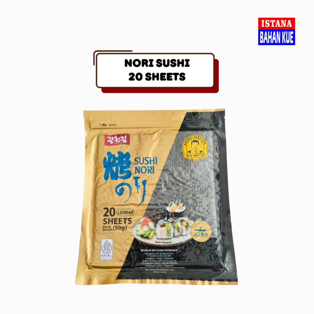 

Nori Sushi lembar isi 20 lembar