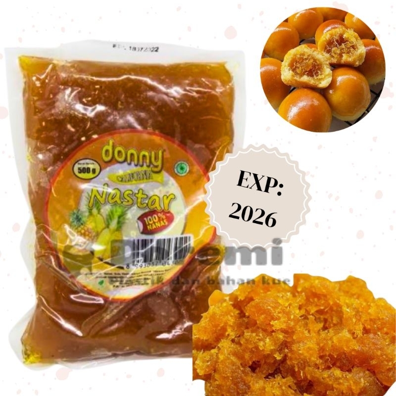 

Selai Nastar Donny 500gr / Selai Nanas Nastar enak murah Doni 500gr / Isian Kue Kering Nastar 500gr