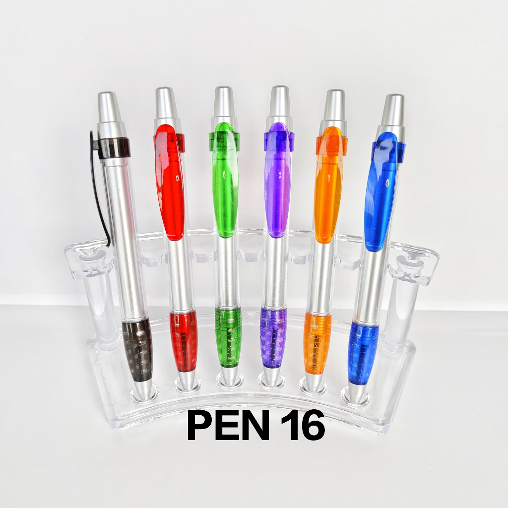 

Pen 16 / Pulpen Plastik Souvenir Pomosi 736 / Bisa Custom Logo Tulisan