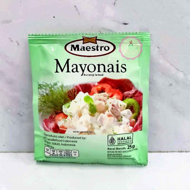 

Maestro 25gr / Mayonaise Maestro 25gr / Maestro Sachet / Maestro Sachet 25gr