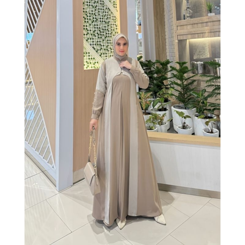 ALUNA DRESS by zahra original/gamis zahra/Zahra original