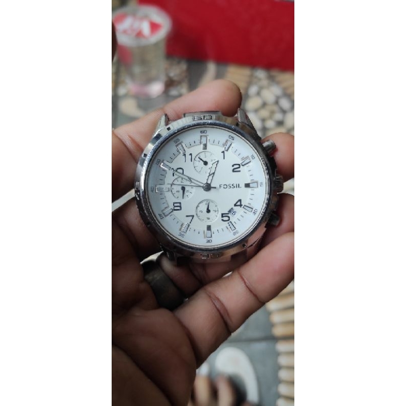 jual jam tangan Fossil chrono graph bekas
