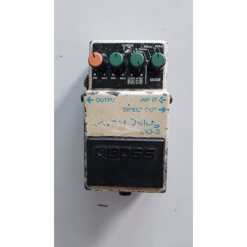 Efek Gitar Boss Digital Delay DD3, Guitar Effect Pedal, Efek Kodok Bekas
