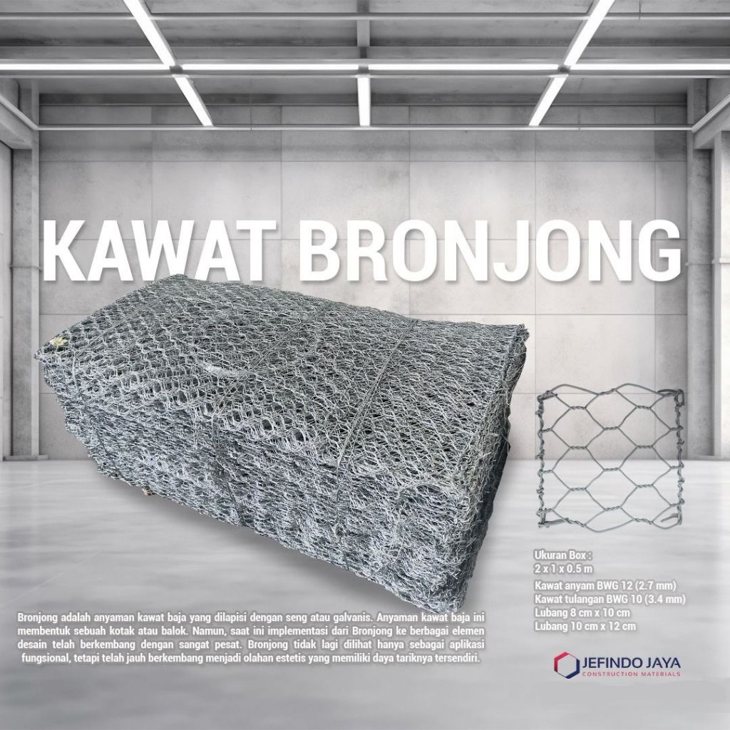 KAWAT BRONJONG - KAWAT GABION LAPIS GALVANIS