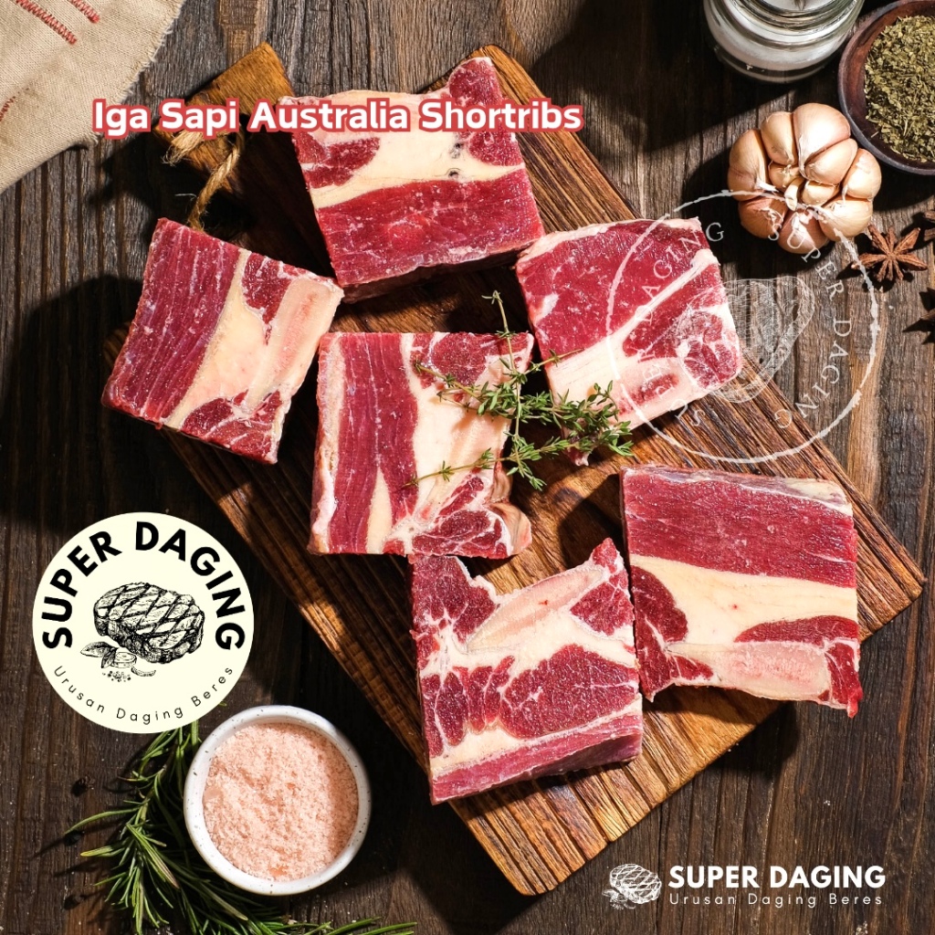 

Iga Sapi Australia / Premium Beef Shortribs 1kg - Super Daging Bandar Lampung