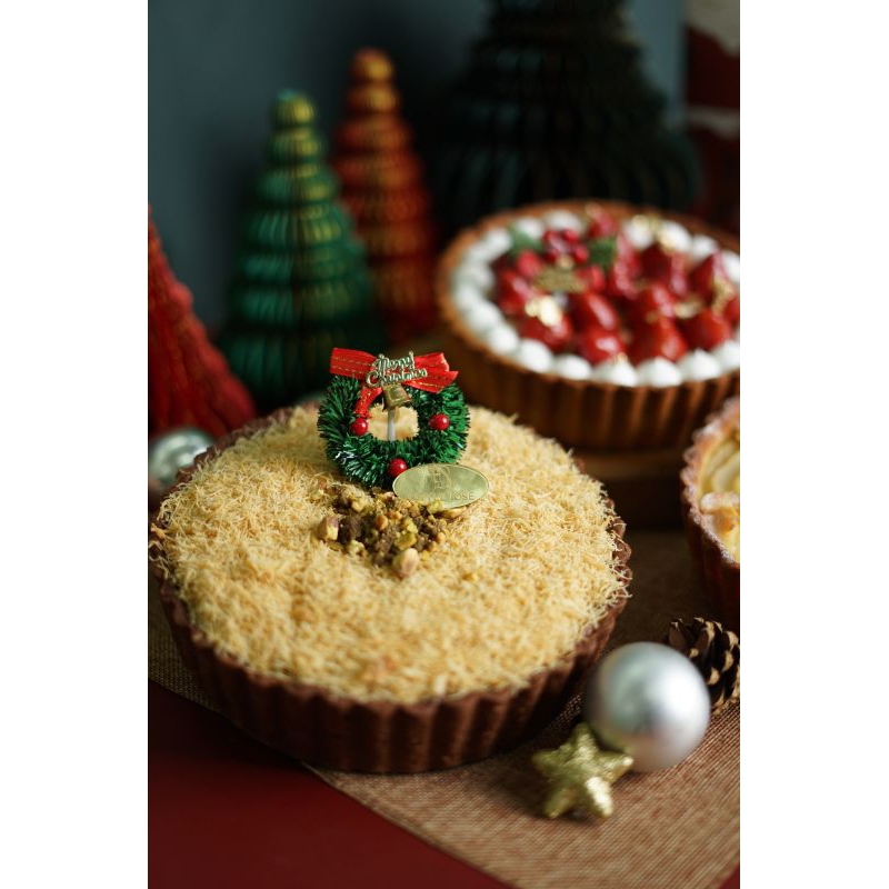 

PISTACHIO KUNAFA TART - Hampers Natal - Christmas Hampers - Parcel Natal - New Year Gift