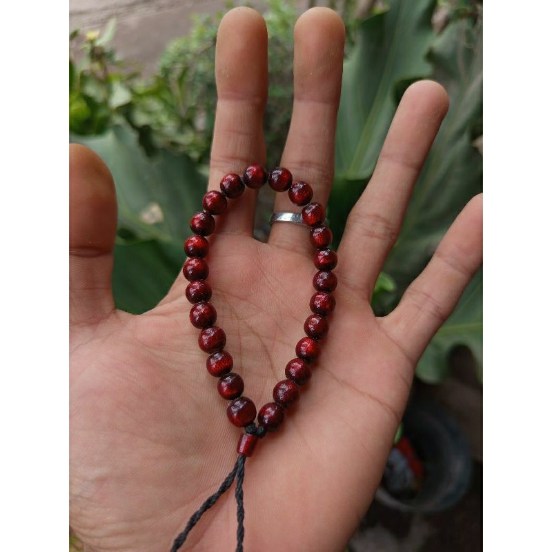 GELANG TASBIH AKAR BAHAR TALI ARUS, GELANG COUPLE, GELANG KESEHATAN, POLOS MERAH