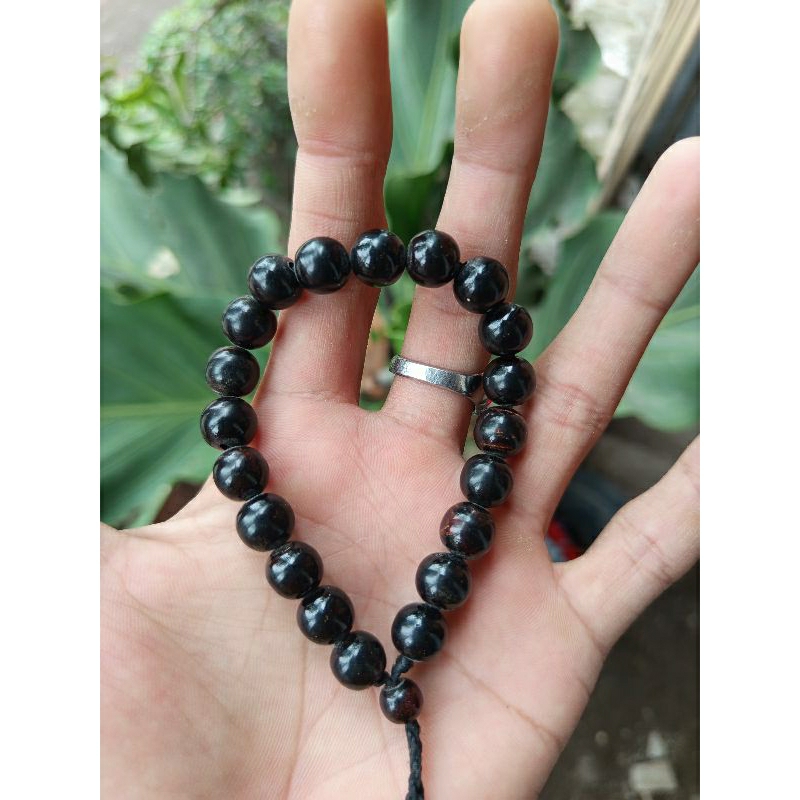 GELANG TASBIH AKAR BAHAR TALI ARUS, GELANG COUPLE, GELANG KESEHATAN, POLOS HITAM