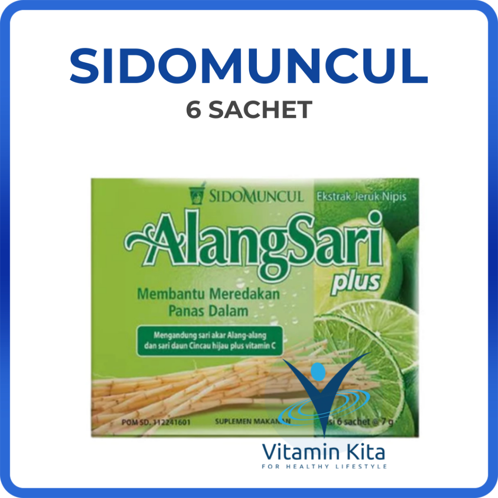 

SIDOMUNCUL ALANG SARI PLUS JERUK NIPIS - 1 BOX ISI 6 PC