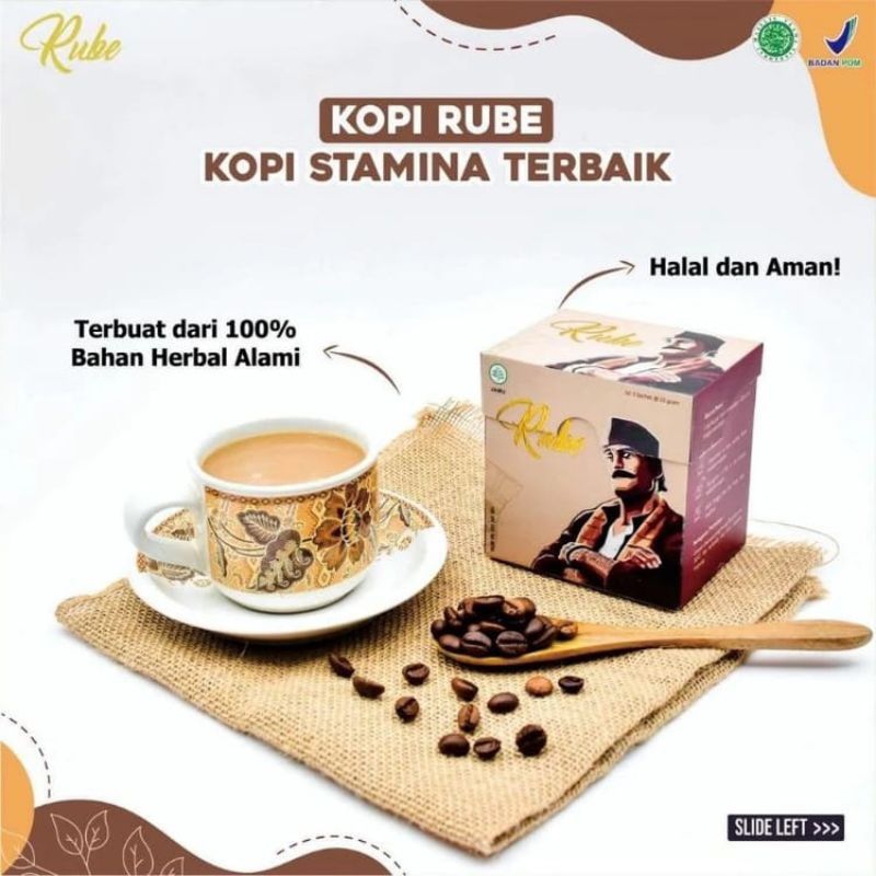 

Kopi Rube 1 Box 5 Sachet Original - Kopi Rube Stamina Pria Bpom Halal Trust