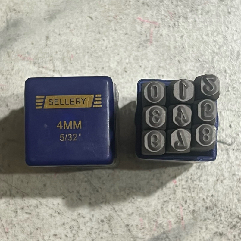 Pon Angka / Ketok Angka 4mm (5/32”) Sellery