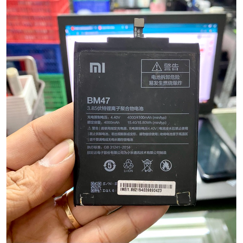 Baterai Batre Xiaomi Redmi 4X / Redmi 3 / Redmi 3S / Redmi 3 Pro Ori Batre Xiaomi Bm47 original 100%