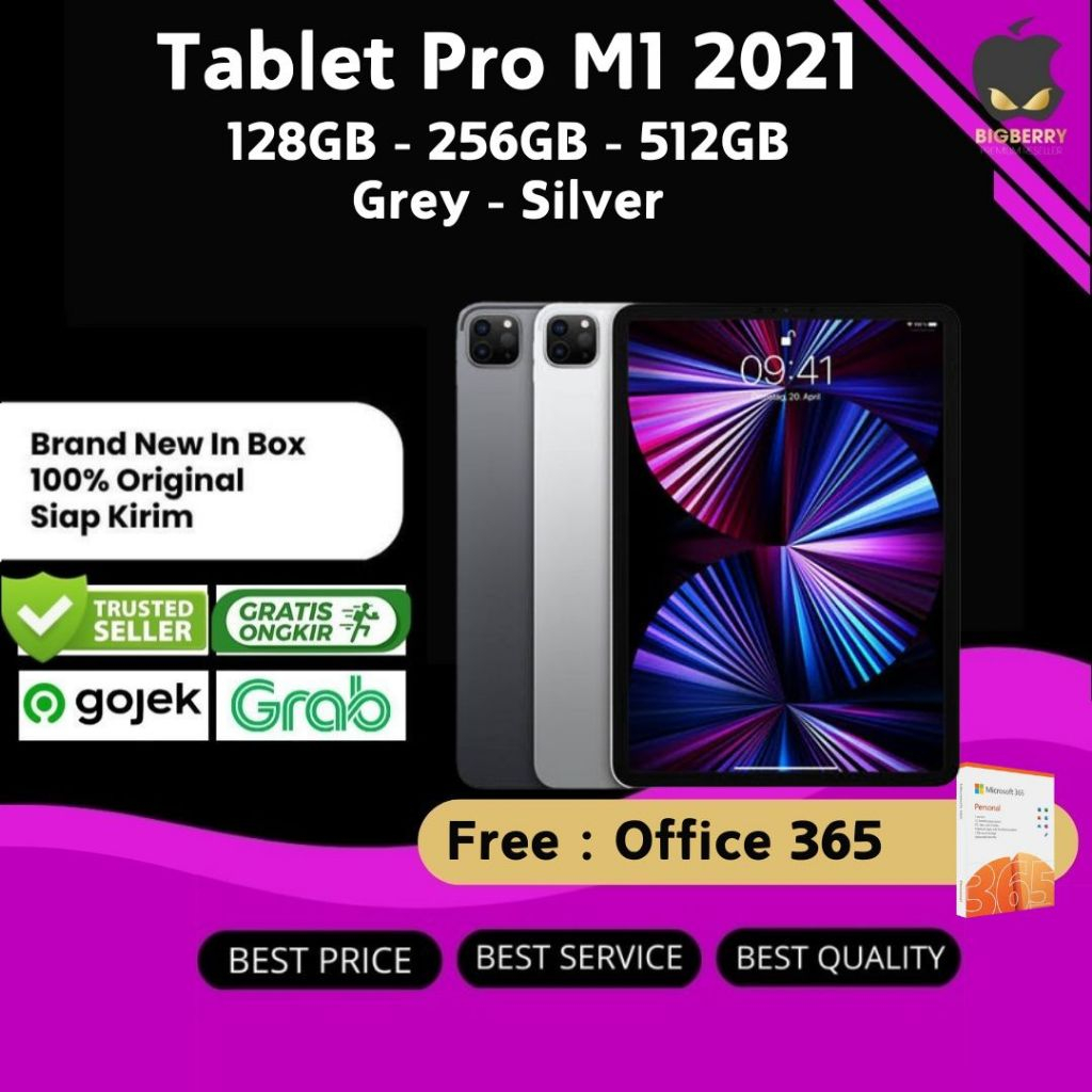 iPad Pro M1 Chip 11" 2021 128GB / 256GB / 512GB / 1TB / 2TB Grey Silver | INTER