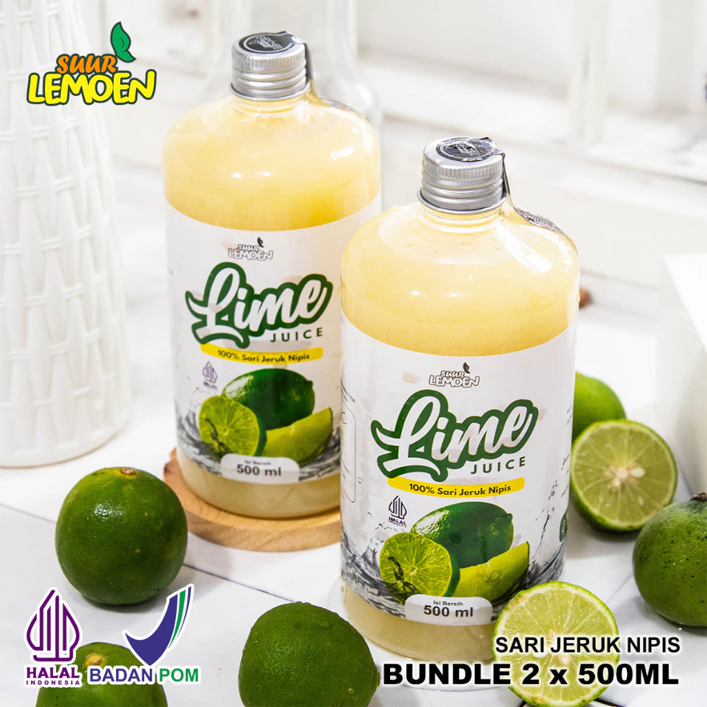 

Suur Lemoen - Sari Jeruk Nipis Murni / Pure Lime Juice 500ml 2x