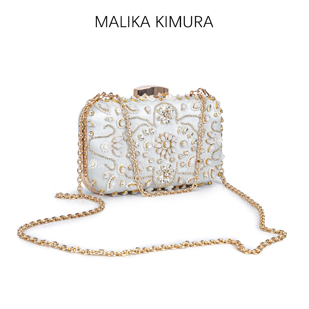 MALIKA KIMURA - Tas kondangan wanita import / Tas rantai pesta wanita / Box make up tas kosmetik / c