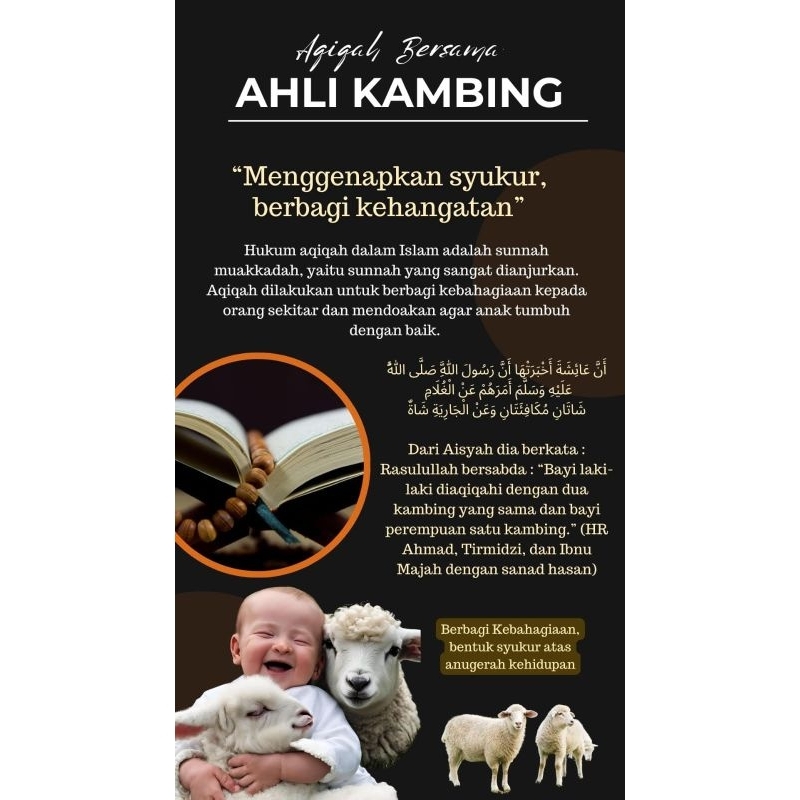Paket Aqiqah Ahli Kambing Amanah Sesuai Syariah