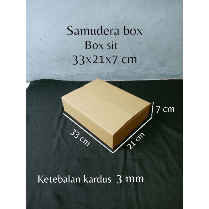 

kardus karton box uk. 33x21x7 cm ST singgle wall polos