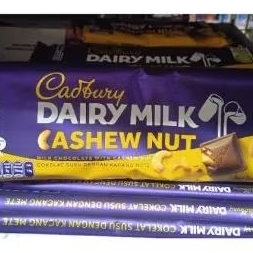 

Cadbury Dairy Milk Chocolate Cashew Nut Reguler 62gr, Coklat dengan Rasa yang enak, Harga Promo