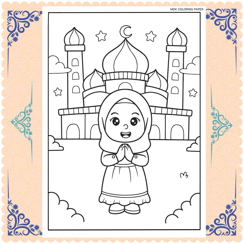 

MDK - Kertas Mewarnai spesial Ramadan / Lembar dan Kertas Mewarnai anak
