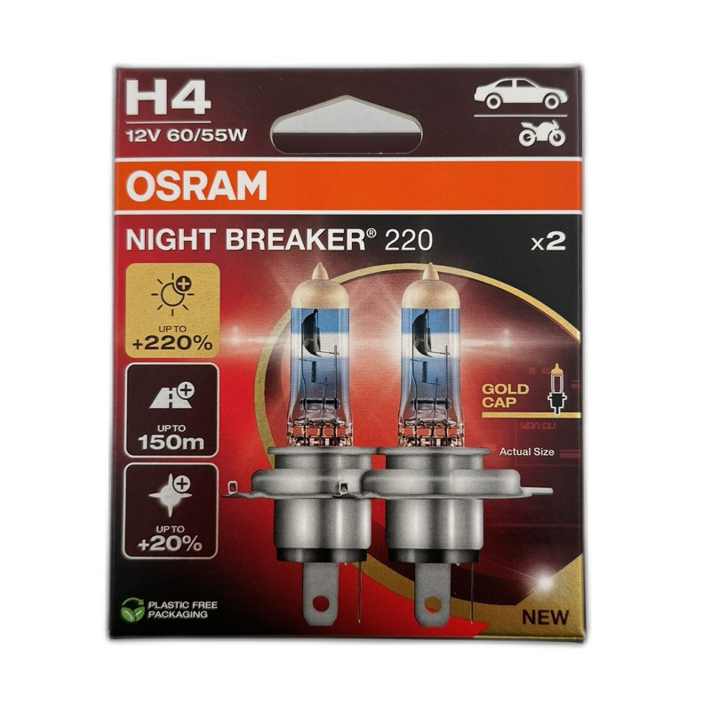 Osram H4 60/55W NBR / NB220 / NBR220 / NIGHT BREAKER 220