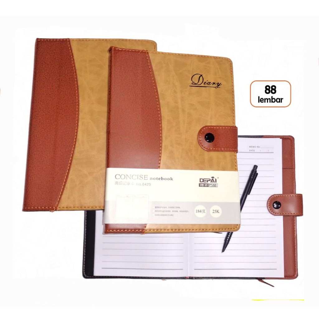

Notebook Kancing Depai No.6425 A5 + Pena