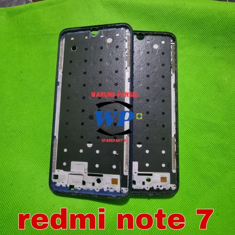 FRAME LCD DUDUKAN LCD BEZZEL REDMI NOTE 7 ORI COPOTAN NORMAL