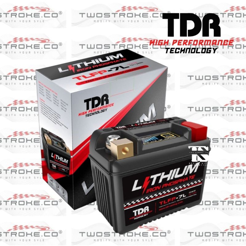 Aki Lithium TDR Yamaha Nmax Aerox New Nmax New Aerox By TDR Lithium TLFP-7L (12V) // TDR Lithium Iro