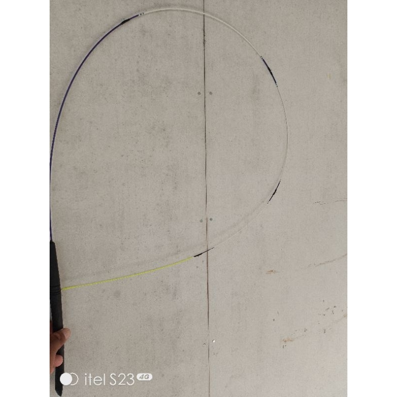 joran wader Telkom warna gagang kayu hitam 120 cm