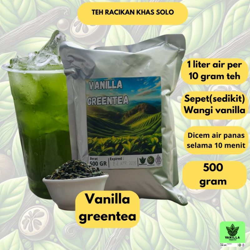 

Teh hijau vanilla/greentea vanilla 500gram