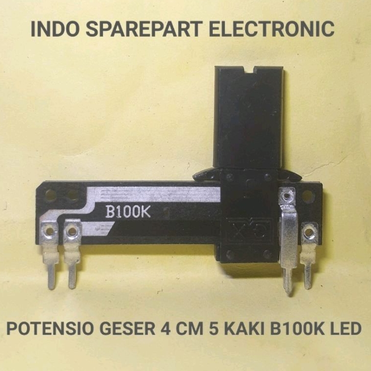 POTENSIO GESER 4 cm 5 kaki led B100K