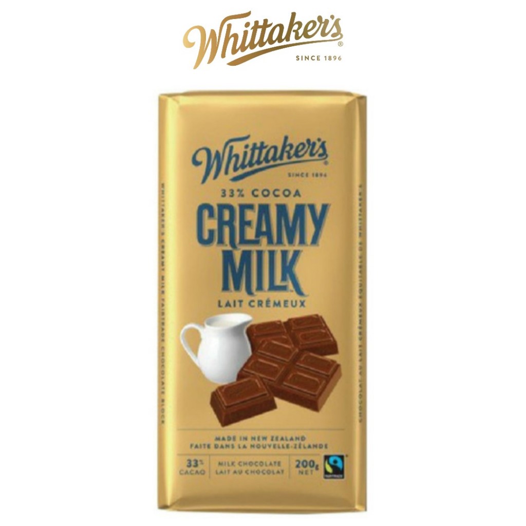 

Whittakers Creamy Milk Chocolate 200gr Whittaker's Chocolate original coklat