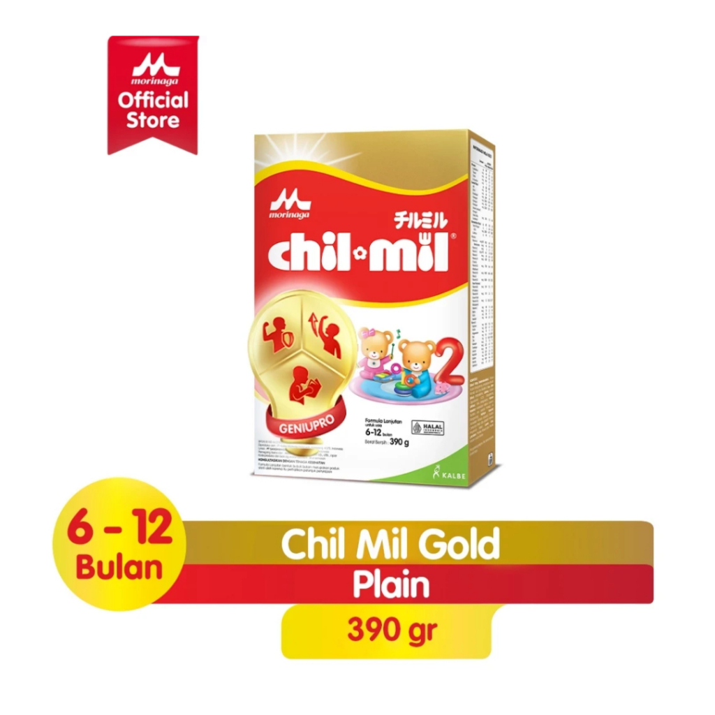 

Chil Mil Gold Geniupro Formula Bayi Usia 6-12 Bulan 390g