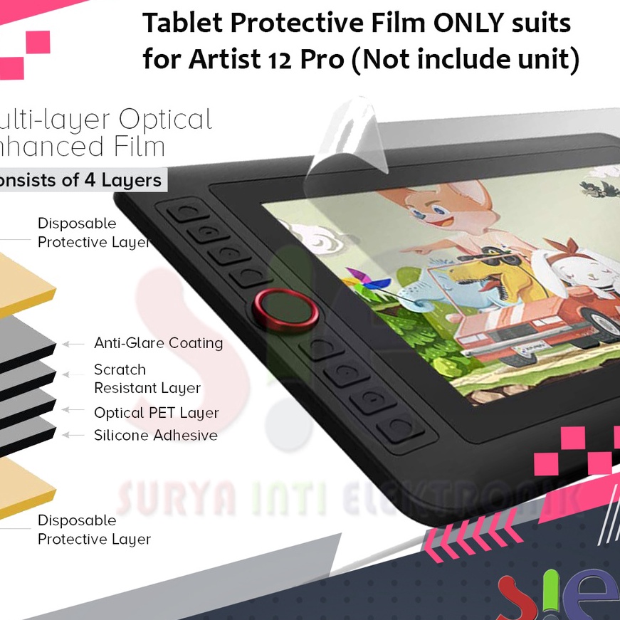 KP8 XPPEN Screen Protector Orinal Protective Film only for The XPPEN Artist 12 12 PRO