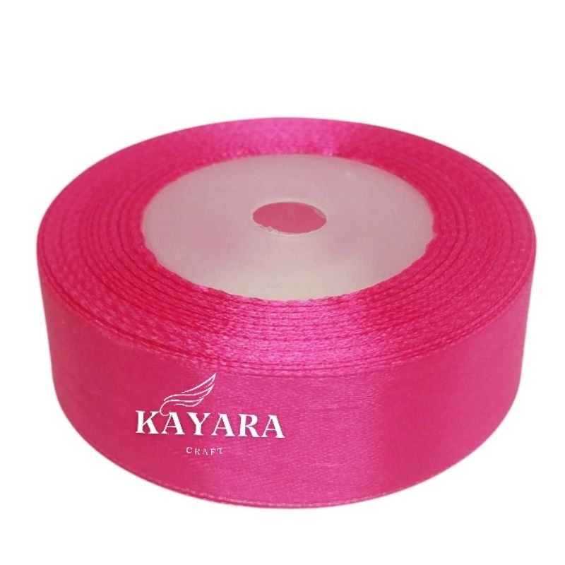 

Pita Satin Warna Pink Fanta 2,5cm Per Rol/Satin Ribbon/Pita Kado Buket Bunga Hampers/Pita Krajinan Dan Dekorasi/pita satin rol murah hampers lebaran Warna Pink Tua