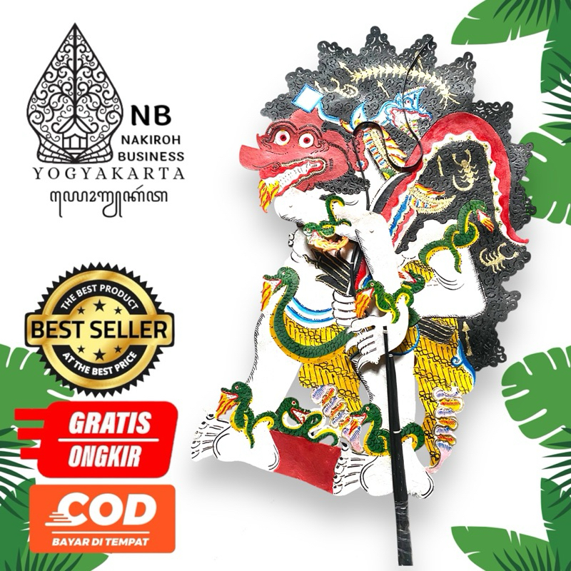 NAKIROHBUSINESS BUTO TRIWIKROMO JUMBO -+ 80cm Wayang Kulit Triwikromo Buto Brahala Sewu