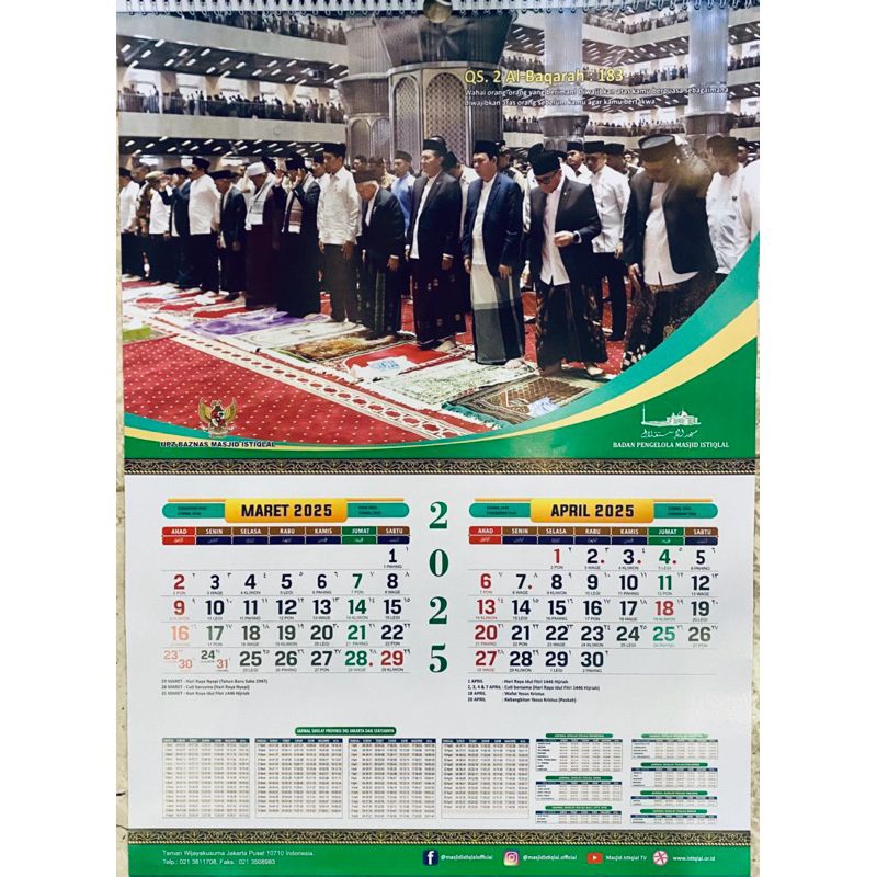 

Kalender Istiqlal 2025