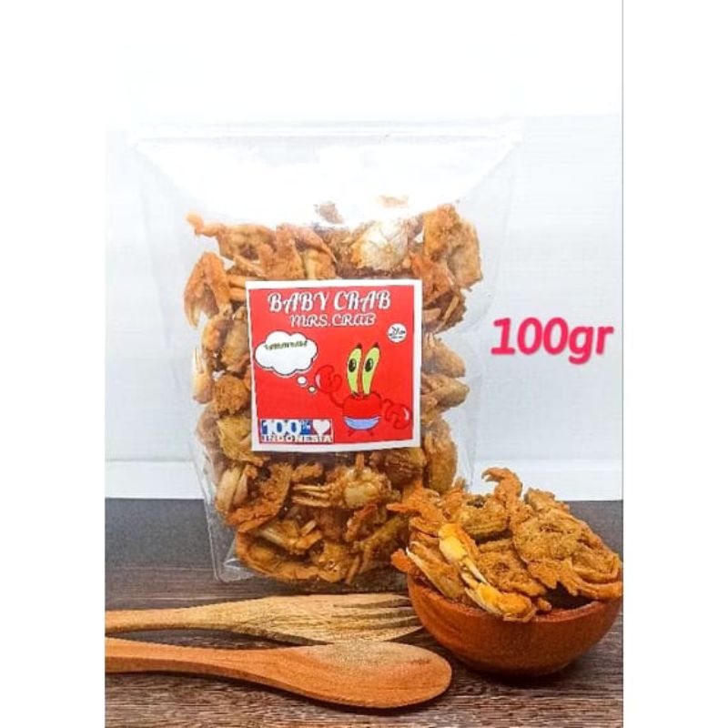 

BABY CRAB KRISPY RAJUNGAN 100GR /CRABY KRIPS / BABY CRAB KRISPY / JAJANAN SEHAT