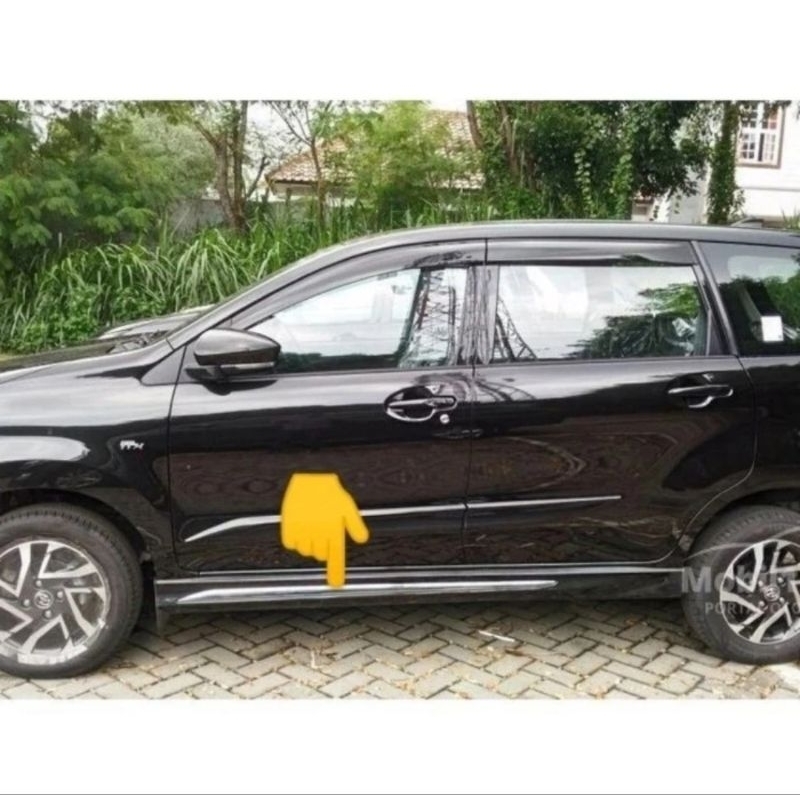 List Lis Chorme Side Skirt Cover Trisplang Avanza Veloz 2019-2021 Original