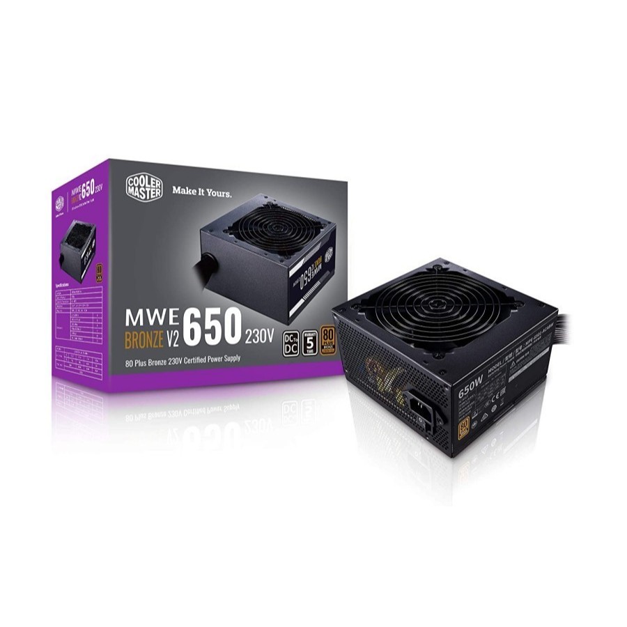 PSU Cooler Master MWE 650 Bronze V2 - 650W - 80Plus Bronze