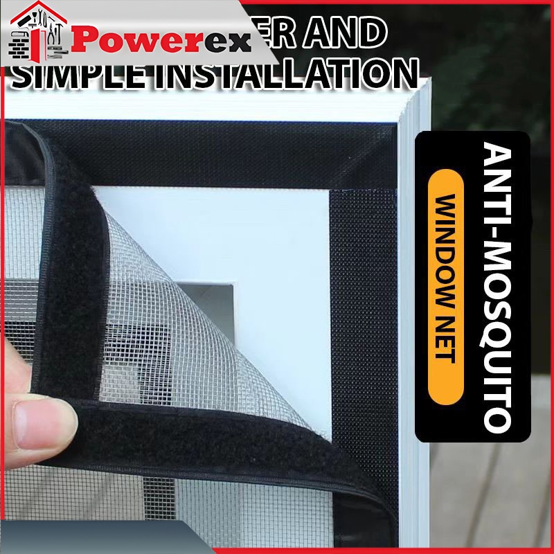 Gorden anti nyamuk/Jaring kasa perekat/jaring kasa anti nyamuk/jendela kasa dilengkapi dengan Velcro